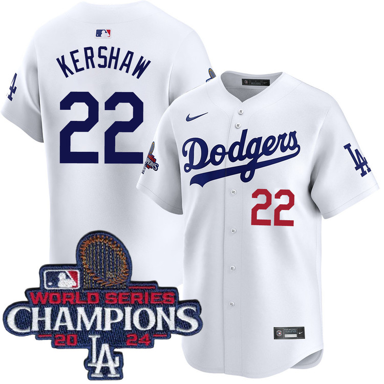 Clayton Kershaw Los Angeles Dodgers Home Limited World Series Champions Jersey