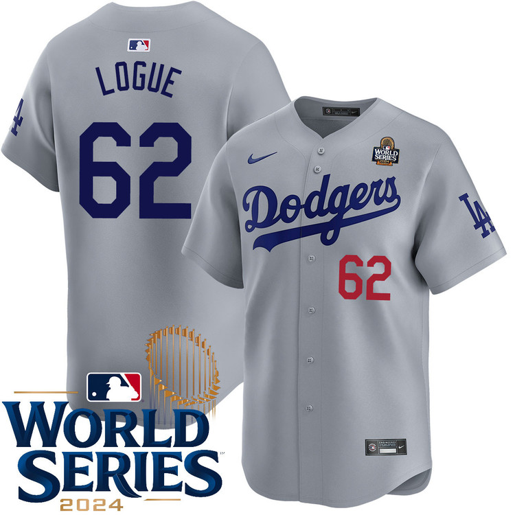 Zach Logue Los Angeles Dodgers Alternate Road Limited World Series Jersey
