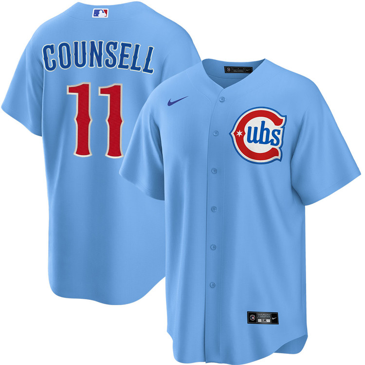Craig Counsell Chicago Cubs Blues Alternate Jersey