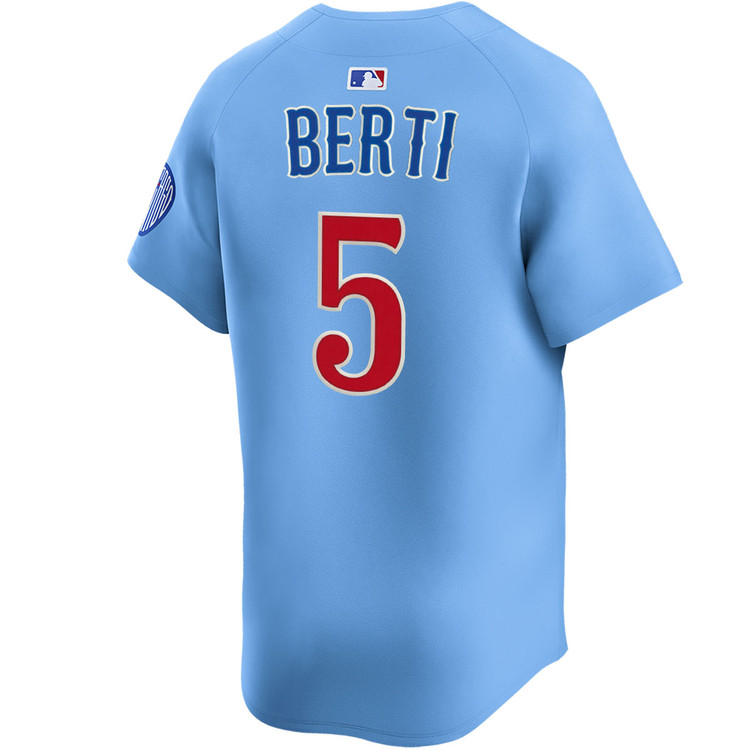 Jon Berti Chicago Cubs Youth Blues Alternate Limited Jersey
