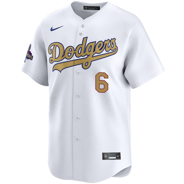 Cavan Biggio Los Angeles Dodgers Home 2025 Gold Collection Limited Jersey