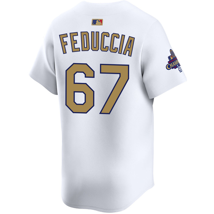 Hunter Feduccia Los Angeles Dodgers Home 2025 Gold Collection Limited Jersey