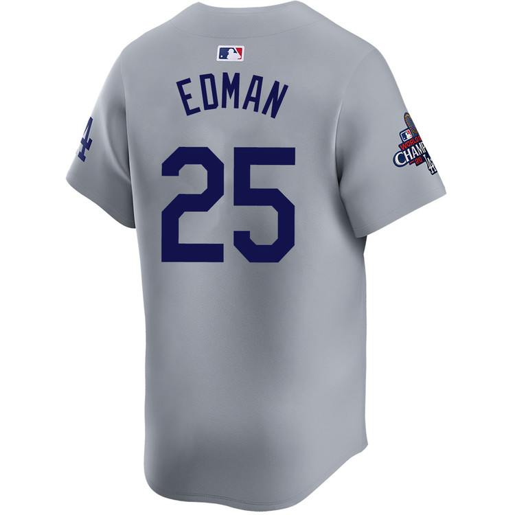 Tommy Edman Los Angeles Dodgers Alternate Road Limited World Series Champions Jersey