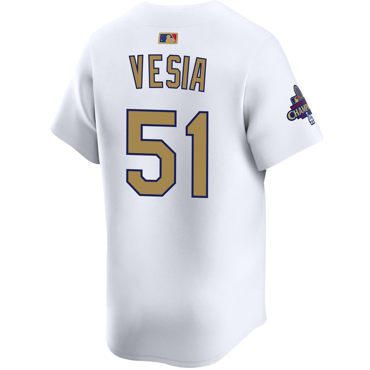 Alex Vesia Los Angeles Dodgers Home 2025 Gold Collection Limited Jersey