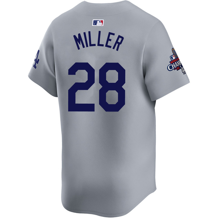 Bobby Miller Los Angeles Dodgers Alternate Road Limited World Series Champions Jersey