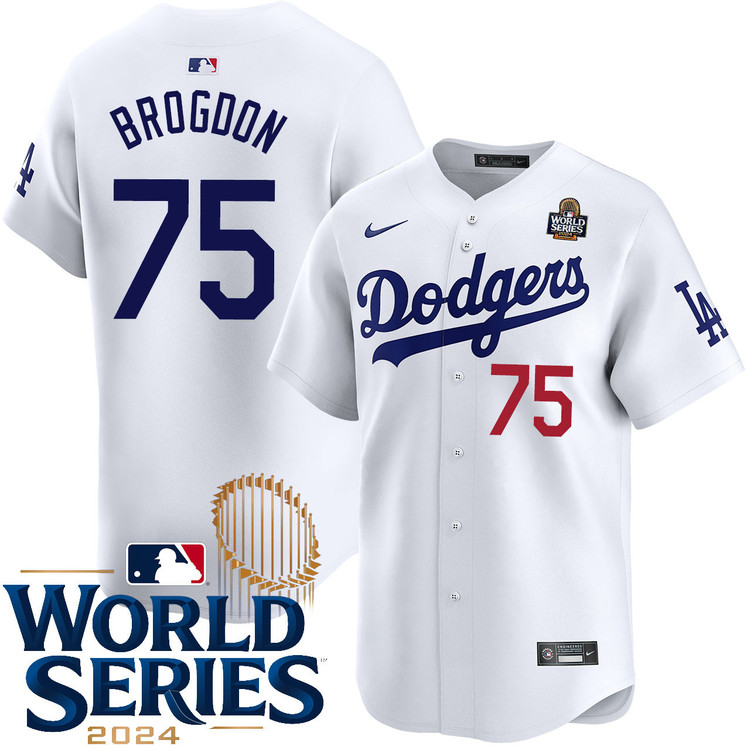 Connor Brogdon Los Angeles Dodgers Home Limited World Series Jersey