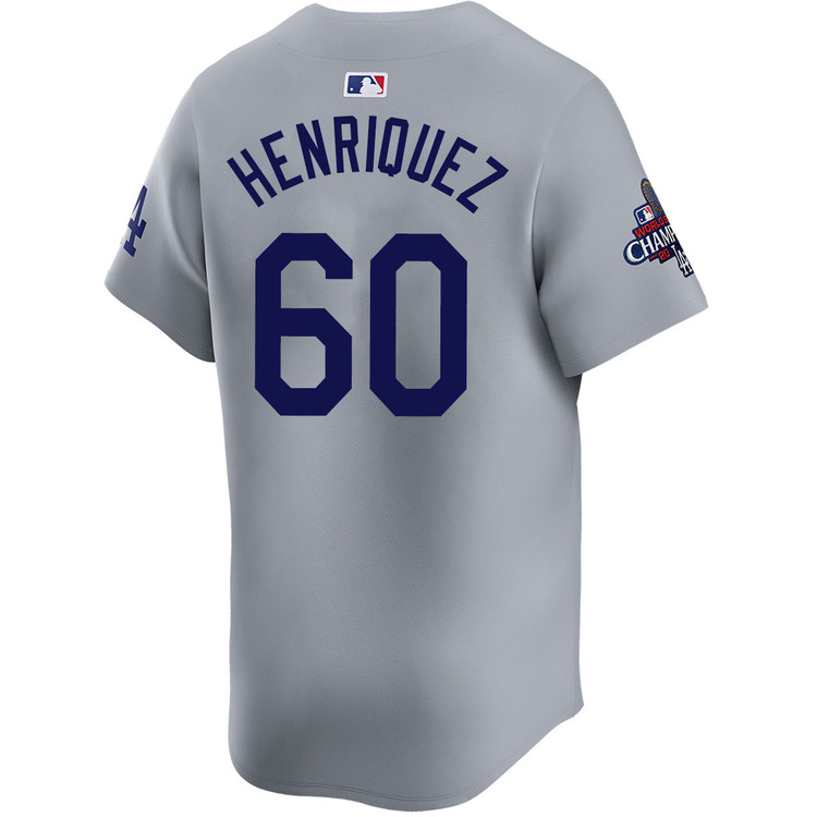 Edgardo Henriquez Los Angeles Dodgers Alternate Road Limited World Series Champions Jersey