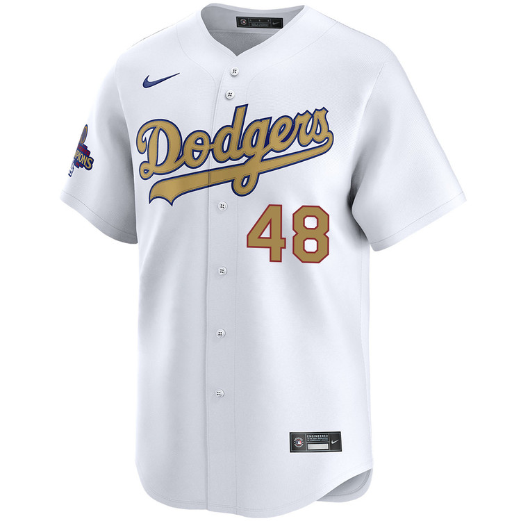 Brusdar Graterol Los Angeles Dodgers Home 2025 Gold Collection Limited Jersey