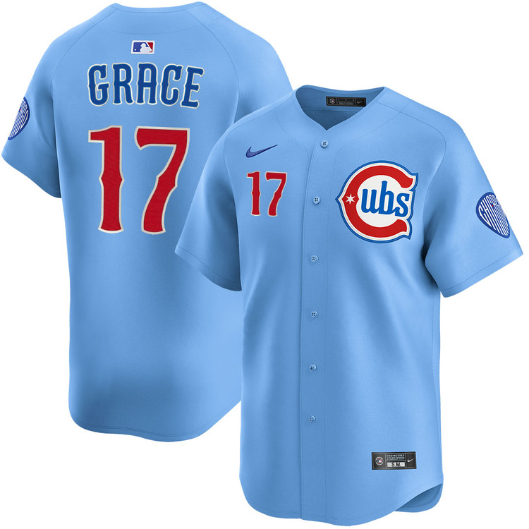 Mark Grace Chicago Cubs Youth Blues Alternate Limited Jersey