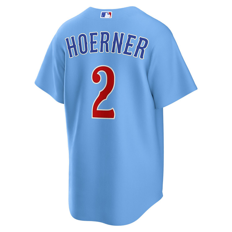 Nico Hoerner Chicago Cubs Blues Alternate Jersey