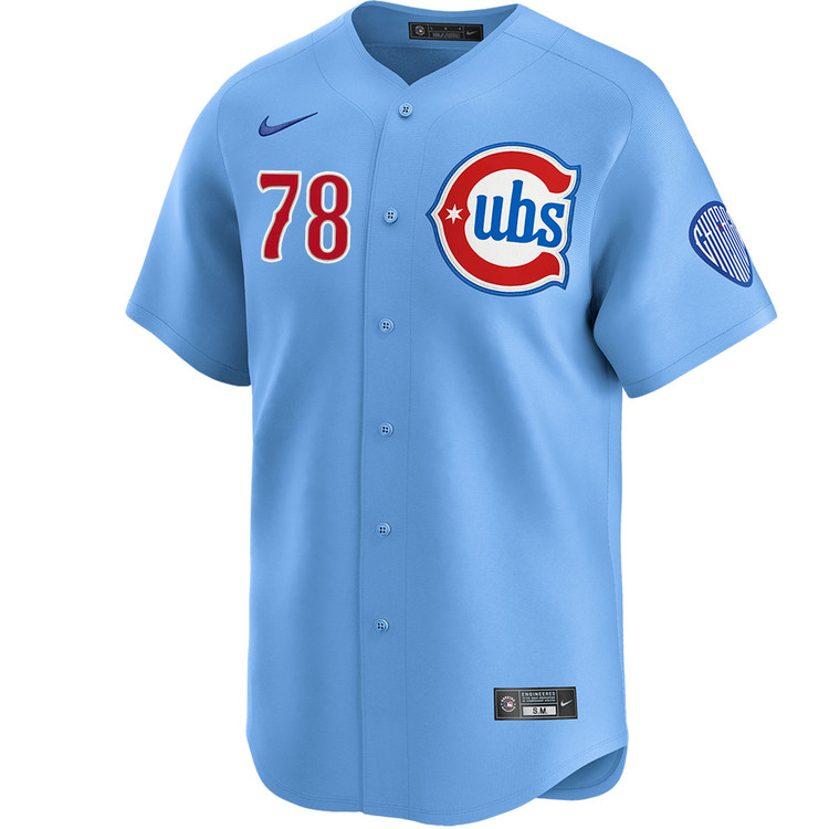 Owen Caissie Chicago Cubs Youth Blues Alternate Limited Jersey