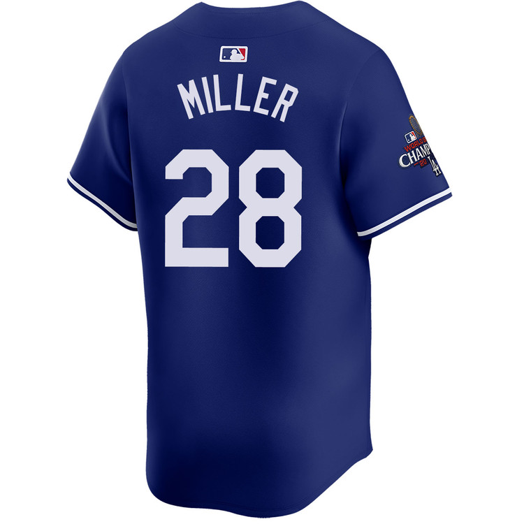 Bobby Miller Los Angeles Dodgers Alternate Royal Limited World Series Champions Jersey
