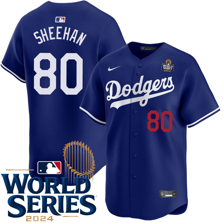 Emmet Sheehan Los Angeles Dodgers Alternate Royal Limited World Series Jersey