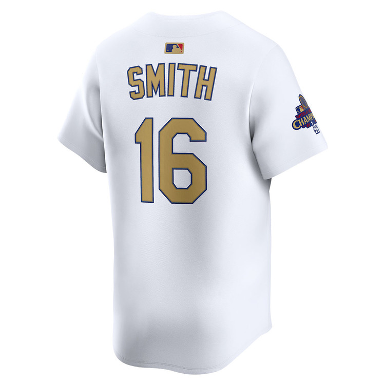Will Smith Los Angeles Dodgers Home 2025 Gold Collection Limited Jersey