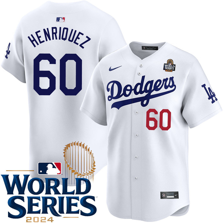 Edgardo Henriquez Los Angeles Dodgers Home Limited World Series Jersey