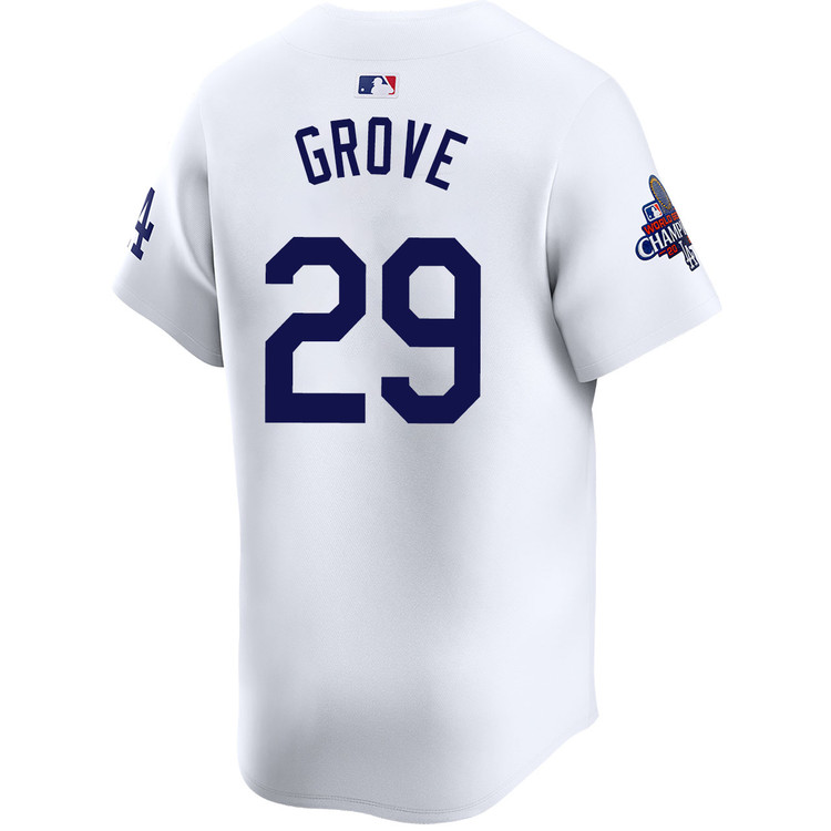 Michael Grove Los Angeles Dodgers Home Limited World Series Champions Jersey