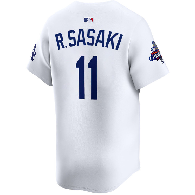 Roki Sasaki Los Angeles Dodgers Home Limited World Series Champions Jersey