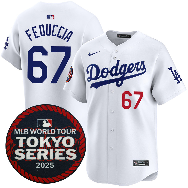 Hunter Feduccia Los Angeles Dodgers Home 2025 Tokyo Series Jersey