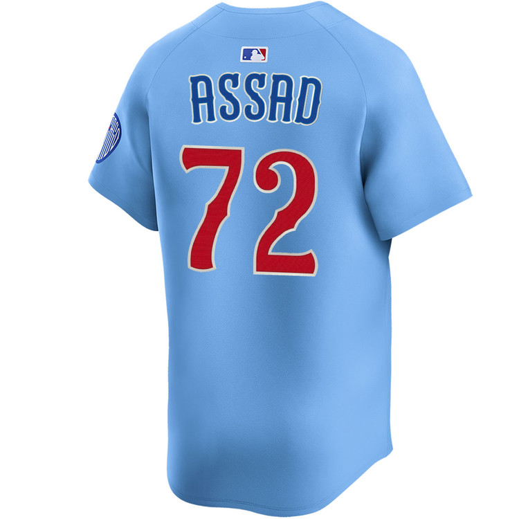 Javier Assad Chicago Cubs Blues Alternate Limited Jersey