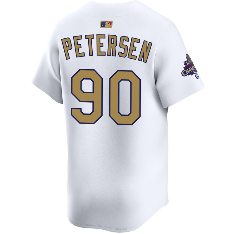 Michael Petersen Los Angeles Dodgers Home 2025 Gold Collection Limited Jersey