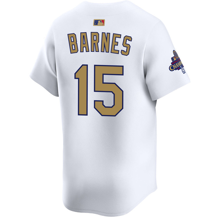 Austin Barnes Los Angeles Dodgers Home 2025 Gold Collection Limited Jersey