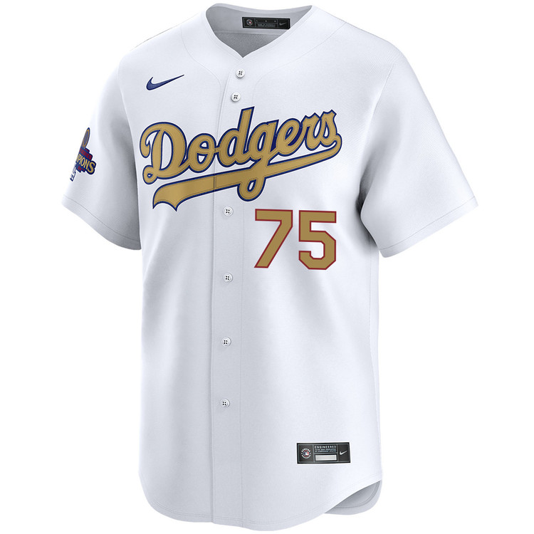 Connor Brogdon Los Angeles Dodgers Home 2025 Gold Collection Limited Jersey