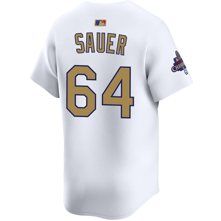 Matt Sauer Los Angeles Dodgers Home 2025 Gold Collection Limited Jersey