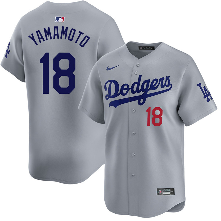 Yoshinobu Yamamoto Los Angeles Dodgers Alternate Road Limited Jersey