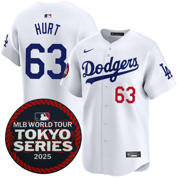 Kyle Hurt Los Angeles Dodgers Home 2025 Tokyo Series Jersey