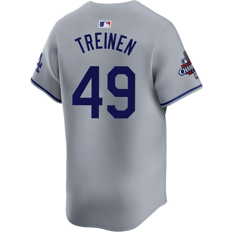 Blake Treinen Los Angeles Dodgers Road Limited World Series Champions Jersey