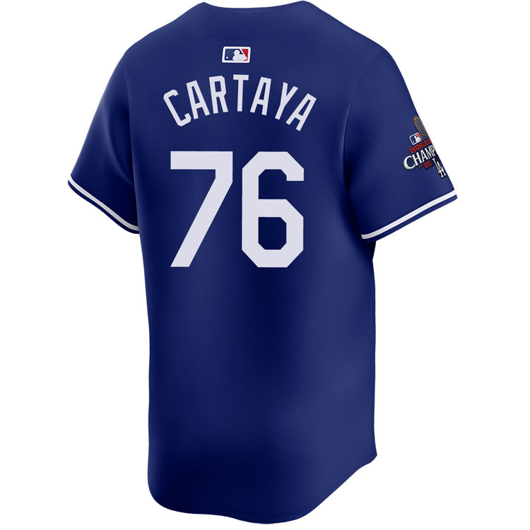 Diego Cartaya Los Angeles Dodgers Alternate Royal Limited World Series Champions Jersey