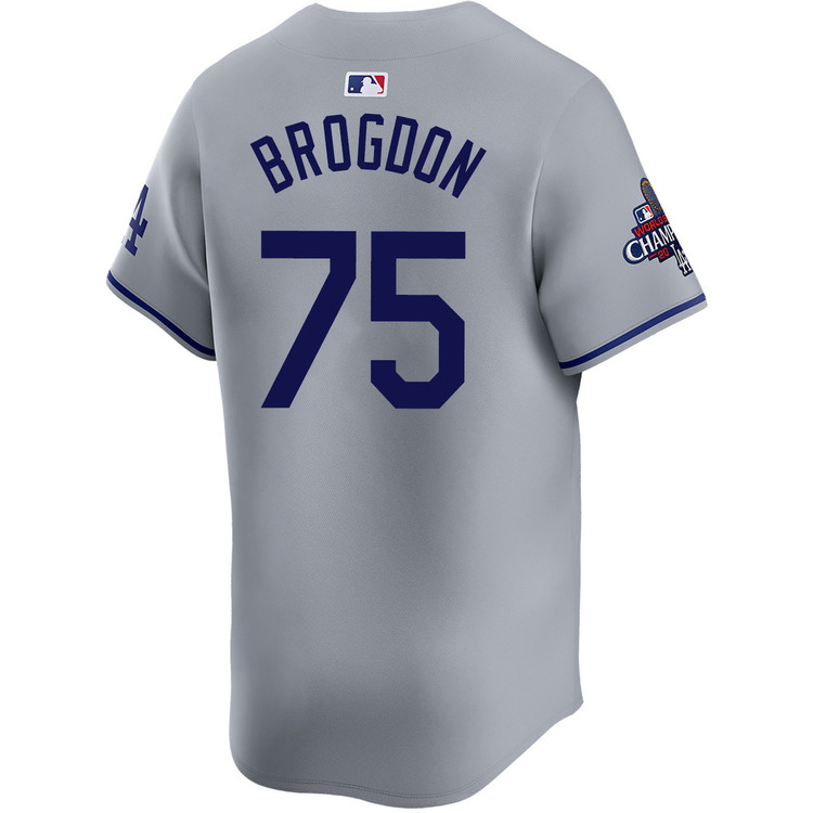 Connor Brogdon Los Angeles Dodgers Road Limited World Series Champions Jersey