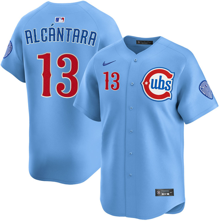 Kevin Alcántara Chicago Cubs Youth Blues Alternate Limited Jersey by NIKEÂ®