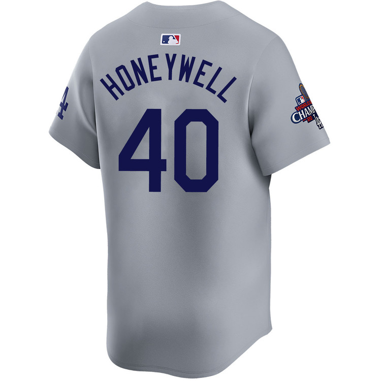 Brent Honeywell Los Angeles Dodgers Alternate Road Limited World Series Champions Jersey