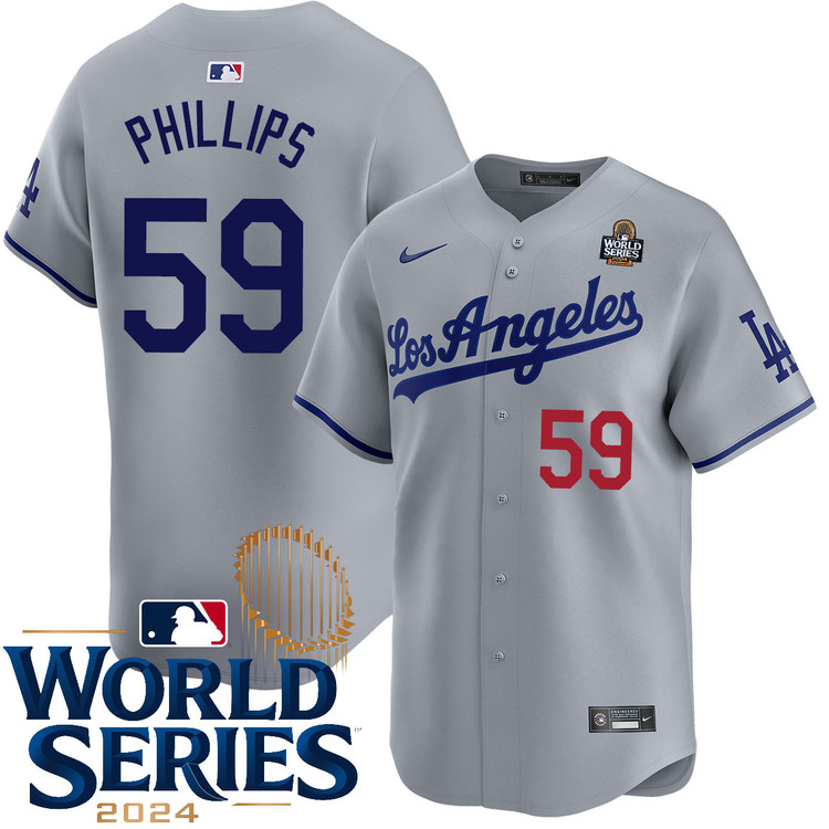Evan Phillips Los Angeles Dodgers Road Limited World Series Jersey