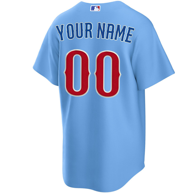 Chicago Cubs Personalized Blues Alternate Jersey