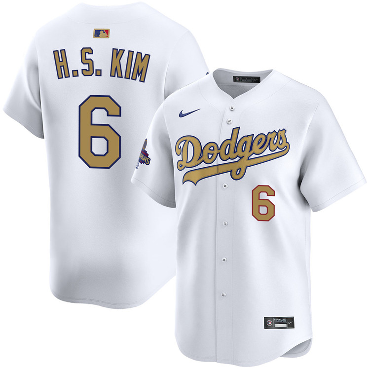 Hyeseong Kim Los Angeles Dodgers Home 2025 Gold Collection Limited Jersey