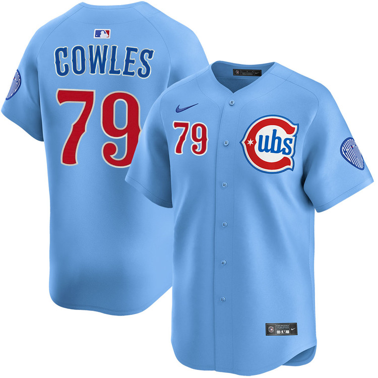 Benjamin Cowles Chicago Cubs Youth Blues Alternate Limited Jersey
