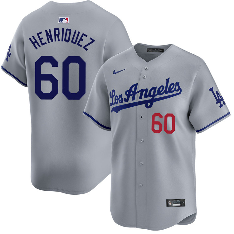 Edgardo Henriquez Los Angeles Dodgers Road Limited Jersey