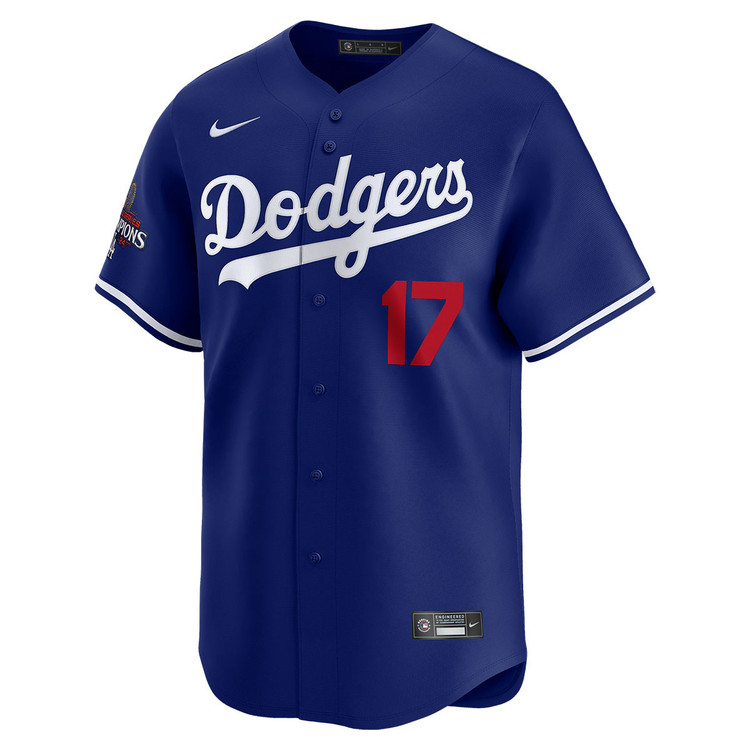 Shohei Ohtani Los Angeles Dodgers Alternate Royal Limited World Series Champions Jersey
