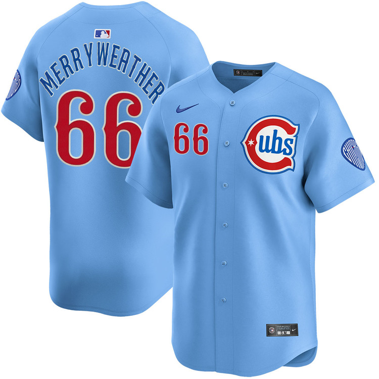 Julian Merryweather Chicago Cubs Youth Blues Alternate Limited Jersey