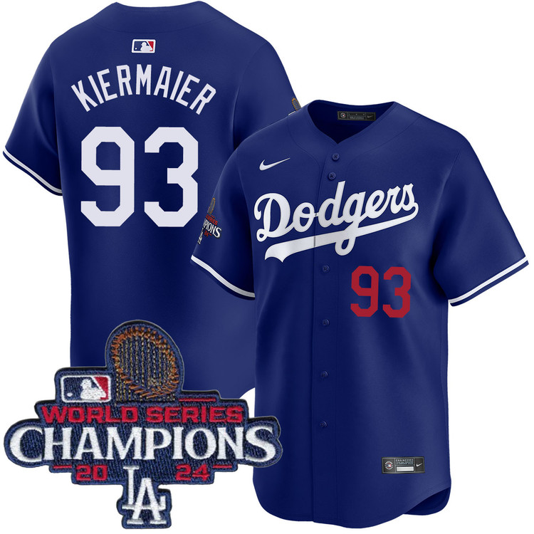 Kevin Kiermaier Los Angeles Dodgers Alternate Royal Limited World Series Champions Jersey