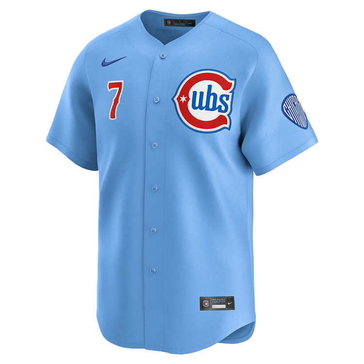 Dansby Swanson Chicago Cubs Blues Alternate Limited Jersey