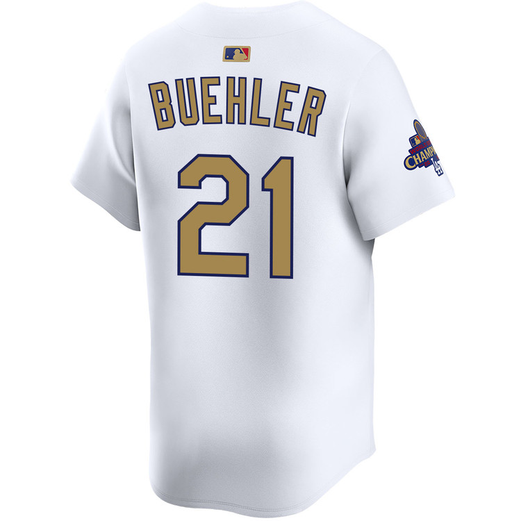 Walker Buehler Los Angeles Dodgers Home 2025 Gold Collection Limited Jersey