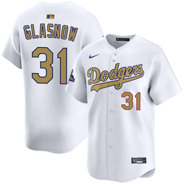 Tyler Glasnow Los Angeles Dodgers Home 2025 Gold Collection Limited Jersey