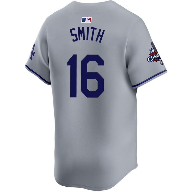 Will Smith Los Angeles Dodgers Road Limited World Series Champions Jersey