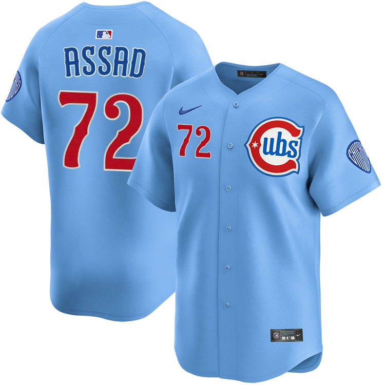 Javier Assad Chicago Cubs Blues Alternate Limited Jersey