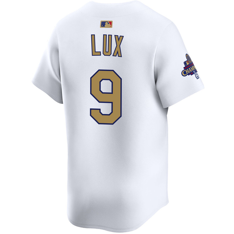 Gavin Lux Los Angeles Dodgers Home 2025 Gold Collection Limited Jersey