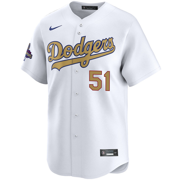 Alex Vesia Los Angeles Dodgers Home 2025 Gold Collection Limited Jersey