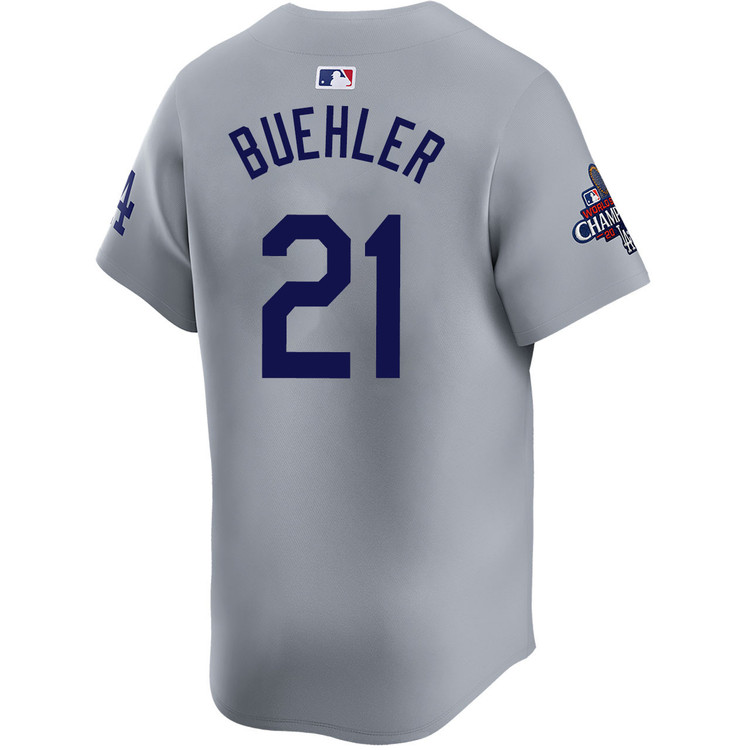Walker Buehler Los Angeles Dodgers Alternate Road Limited World Series Champions Jersey